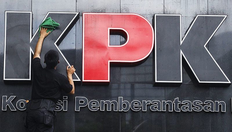Ilustrasi gedung KPK sedang dibersihkan. (Foto: net)
