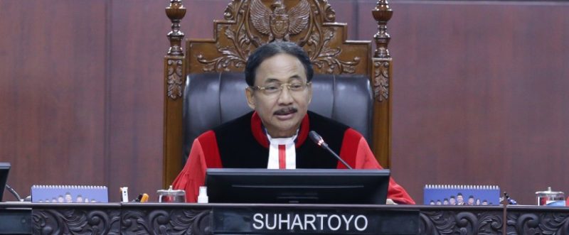 Ketua Mahkamah Konstitusi, Suhartoyo